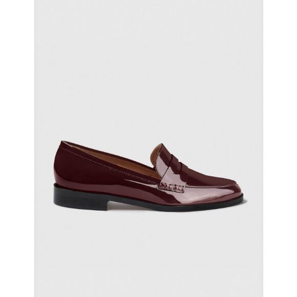 The Fold Shoes - The Fold Carrara Loafer 25 Patent Oxblood Leather (Size 40)